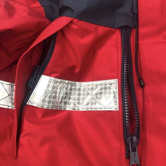 Polo Ralph Lauren RLX Red and Black Water-Repellent Hooded Anorak Jacket - Picture 4 of 13